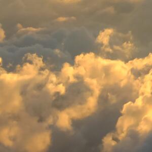 Malvis ® Tapeta Západ slunce nad mraky Vel. (šířka x výška): 144 x 105 cm