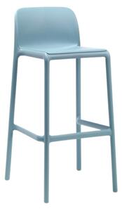 Nardi Světle modrá plastová barová židle Faro 76 cm