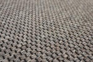 Vopi koberce Kusový koberec Nature tmavě béžový kruh - 200x200 (průměr) kruh cm