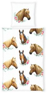 POVLEČENÍ PRO MLÁDEŽ, renforcé, hnědá, vícebarevná, bílá, 135/200 cm Herding - Online Only dětský textil, Online Only
