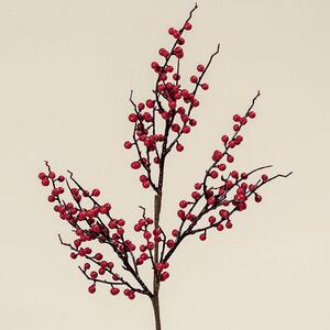 Dekorační podzimní umělá květina Boltze větvička červené bobule výška 76cm
