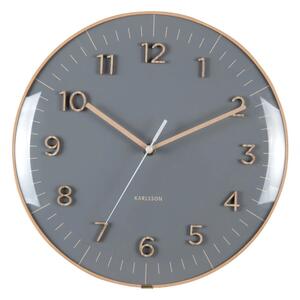 Designové nástěnné hodiny 6110GY Karlsson 30cm