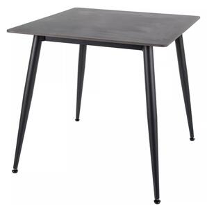 Jídelní stůl RION 80x80 cm s keramickou deskou, černý mramor
