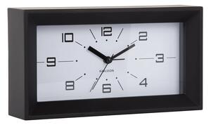 Designové stolní hodiny s budíkem 6066BK Karlsson 20cm