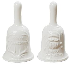 Vánoční zvoneček Boltze porcelán výška 13cm 2 druhy (cena za ks)