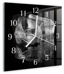 Skleněné hodiny Kostky ledu zskb-30x30-00093590