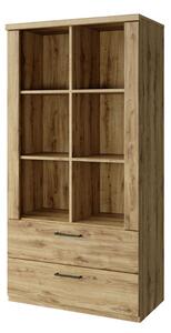 Regál otevřený nízký 2s dub navarra Doorset