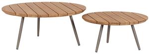 Bizzotto Set dvou zahradních stolků Corbeta 60/80 cm