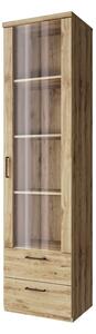 Vitrína vysoká 1w2s dub navarra Doorset