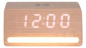 LED hodiny-budík 6078WD Karlsson s nabíječkou smartphonů 16cm
