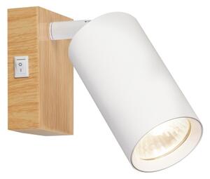 Brilagi - Nástěnné bodové svítidlo SELE 1xGU10/30W/230V bílá/dekor dubu