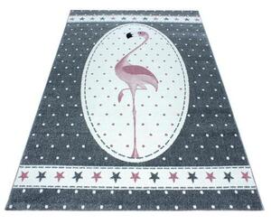 DĚTSKÝ KOBEREC, 80/150 cm, šedá, bílá, pink Ben'n'jen - Dekorace do dětského pokoje, Online Only