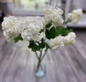 Umělá květina Gasper kalina bílá 49cm
