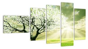 Jarní strom - moderní obraz (110x60cm)