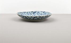 Blue Daisy přílohový talíř Made in Japan, průměr 19 cm, výška 4 cm, keramika, handmade