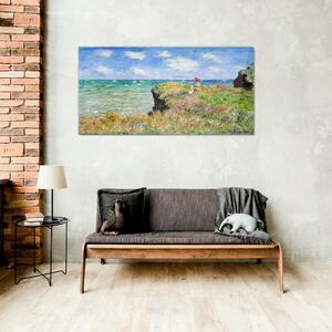 Obraz na skle Obraz na skle Cliff Sea Claude Monet
