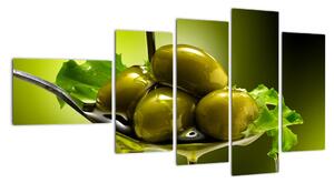 Obrazy do kuchyně - olivy (110x60cm)