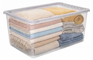 Keeeper Úložný box s víkem (má 2 funkce) BEA Clearbox 43L, 59 x 39 x 27 cm