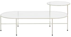 Krémově bílý kovový konferenční stolek Teulat Nix 120 x 60 cm