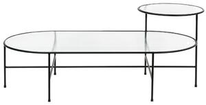 Černý kovový konferenční stolek Teulat Nix 120 x 60 cm