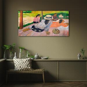 Obraz na skle Obraz na skle Siesta tahiti paul gauguin