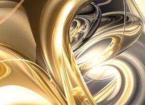 Malvis ® Tapeta Abstrakt gold Vel. (šířka x výška): 144 x 105 cm