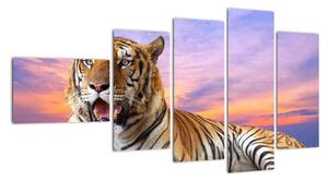 Obraz ležícího tygra (110x60cm)