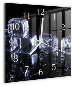 Skleněné hodiny Kostky ledu zskb-30x30-00081883