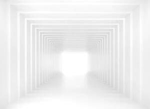 Malvis ® Tapeta 3D bílá chodba Vel. (šířka x výška): 144 x 105 cm