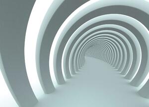 Malvis ® Tapeta Abstrakt tunel white Vel. (šířka x výška): 144 x 105 cm