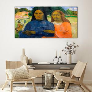 Obraz na skle Obraz na skle Dvě ženy Paul Gauguin