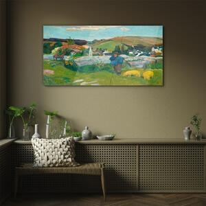 Obraz na skle Obraz na skle Swineherd Gauguin
