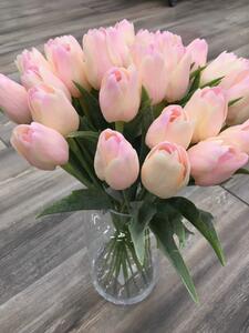 Umělá květina Edwilan tulipán, barva růžová, výška 44 cm