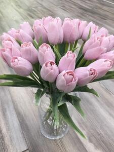 Umělá květina Edwilan tulipán, barva světle fialová, výška 44cm