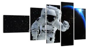 Obraz astronauta ve vesmíru (110x60cm)