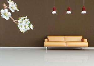 Nástěnná samolepka pro interiér třešňový květ větev 50 x 100 cm