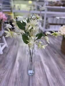 Umělá květina Silk-ka Clematis Spray krémová, 74cm