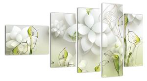 Moderní obraz - květy (110x60cm)