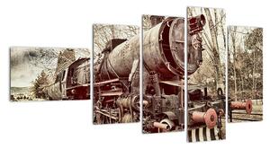 Obraz lokomotivy (110x60cm)