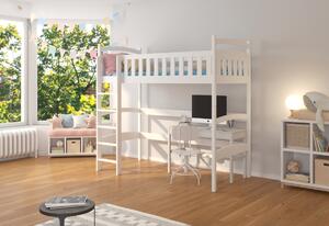 Dětská postel MIA + matrace, 90x200, bílá
