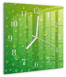 Skleněné hodiny Kapky zskb-30x30-00087101