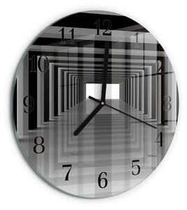 Skleněné nástěnné hodiny 3D tunel zsoc-fi30-00057515