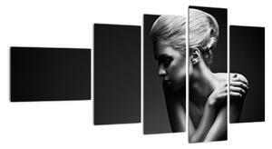 Černobílý obraz ženy (110x60cm)