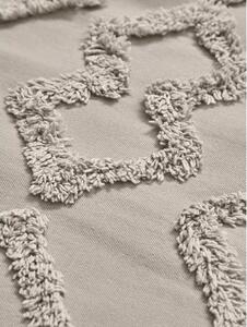 Povlak na polštář z bavlněného perkálu s všívaným vzorem Faith