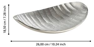 Eglo 427012 - Dekorační podnos FORLEYET 18,5x26 cm stříbrná