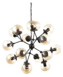 Ideal Lux - Lustr na řetězu KEPLER 18xE27/42W/230V pr. 69 cm černá