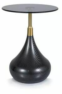 Signal Odkládací stolek Taurus 40 cm černý/zlatý