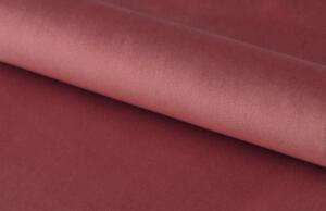 Scandi Korálově růžová sametová rozkládací pohovka Peggy 198 cm