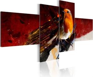 Obraz - Oranžový ptáček