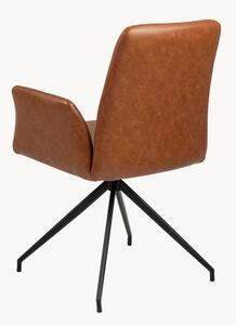 Otočná židle s područkami z umělé kůže Naya